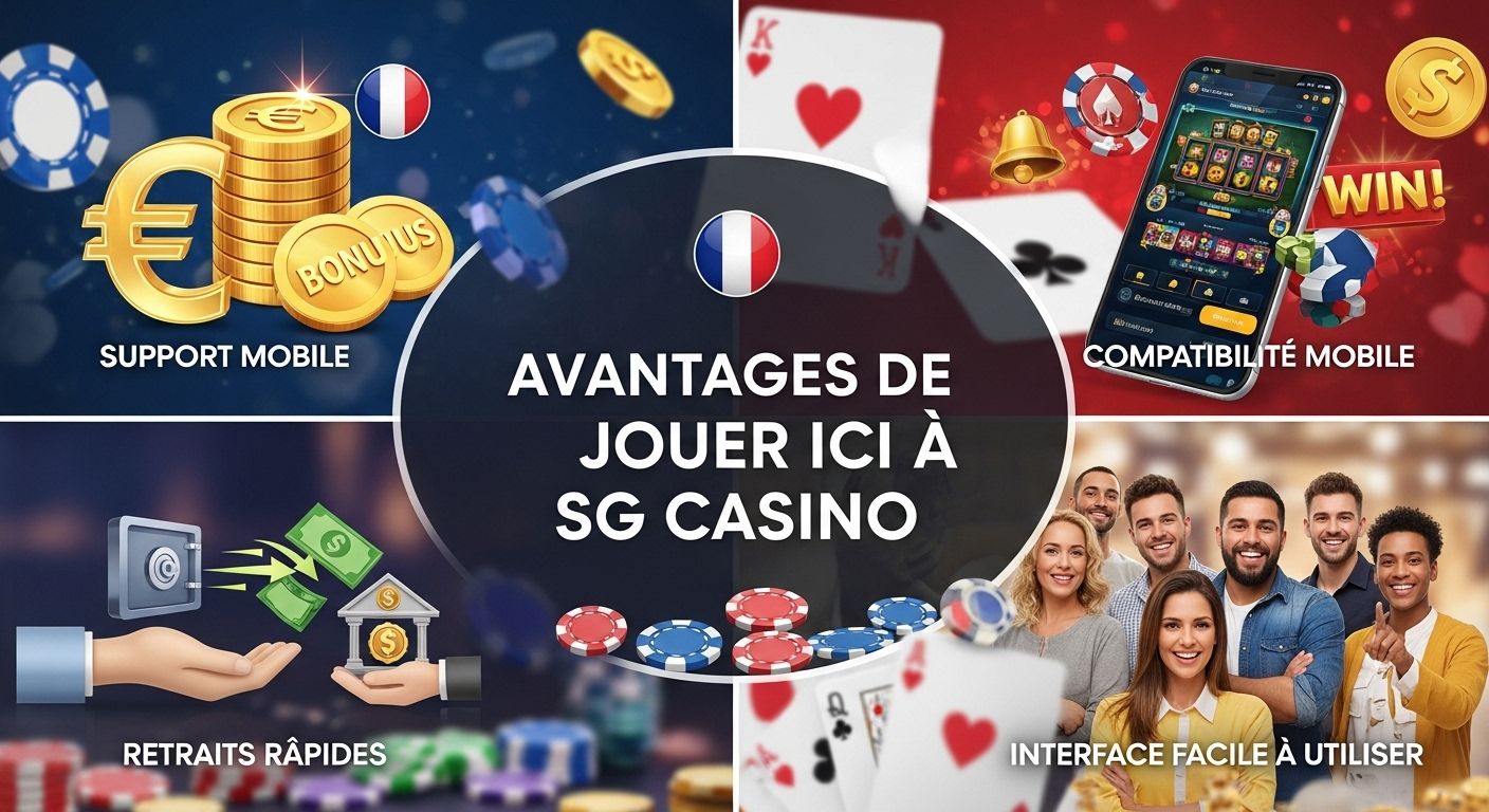 Avantages de jouer ici bonus sgcasino